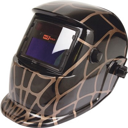 Helmet Matweld Auto Dark W/Grind Blk Web