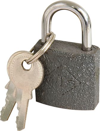 Padlock Mts Iron 25Mm D/Blister Wz365