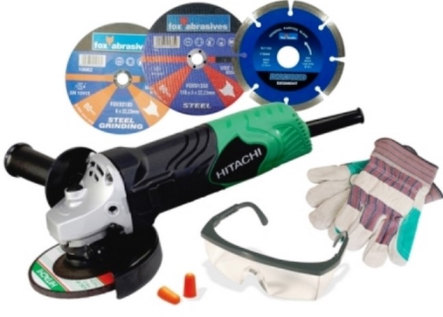 Hitachi / Hikoki G12Sn Angle Grinder Kit