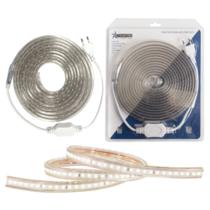 Brightstar HVS402 5M Warm White LED Strip Light, IP65, 3000K, 220V (No Transformer)