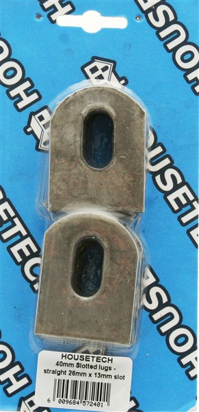 Lugs Flat 40Lx26Wx13Mm Slot Pkt 10 S (40X13X26)