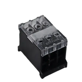Din rail terminals with covers