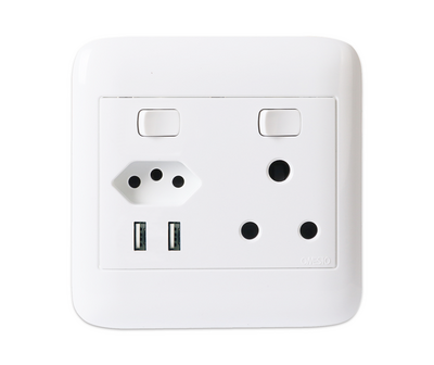 1x3 PIN SA SOCKET, 1 x ZA SOCKET, 2 x USB,s ONP4112