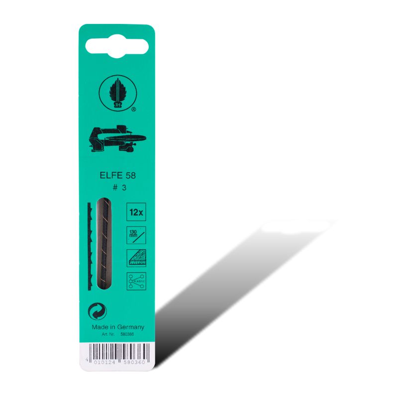 Scroll Saw Blade 16Tpi Plain 12Pk