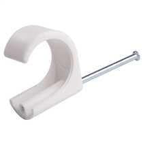 20MM Round Cable Clips with Nail-in Saddle (Pack of 100)