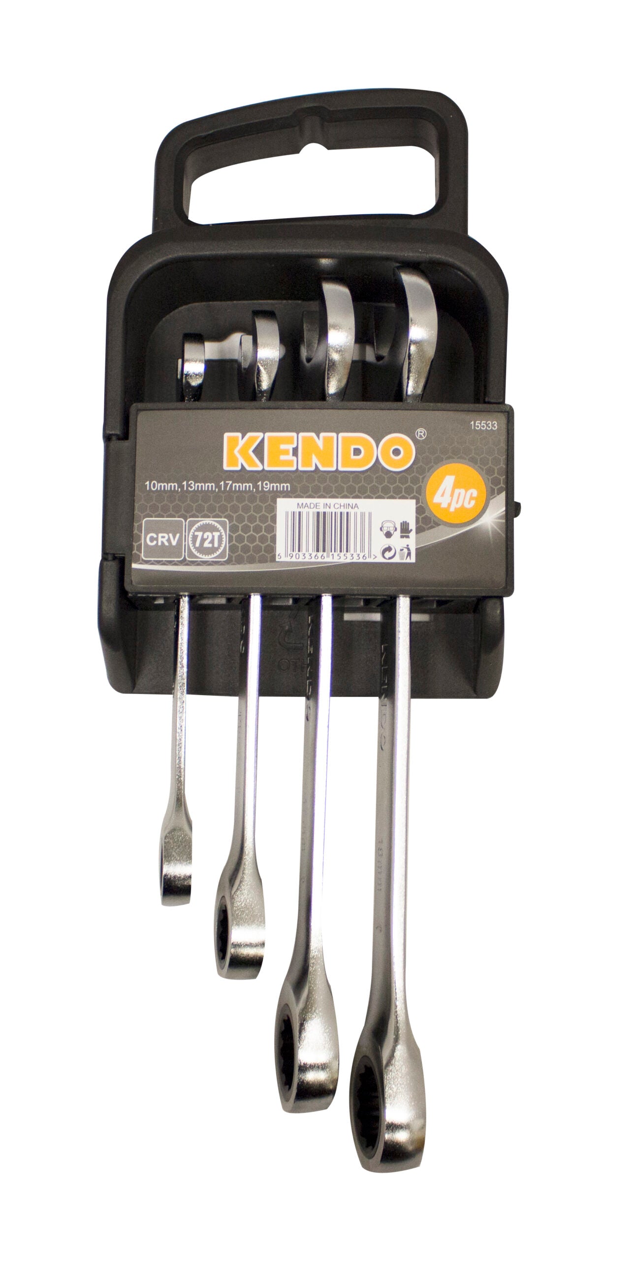 Ratchet Kendo Spanner Set 4Pc10 13 17 19
