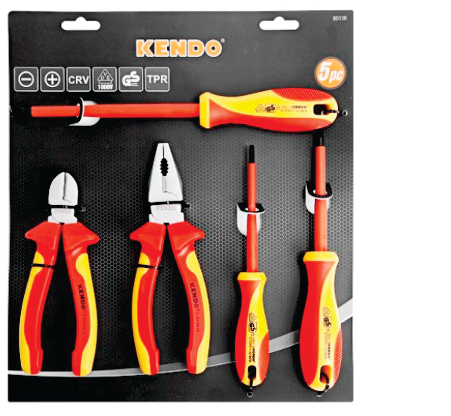 Plier Kendo 5Pc Vde Plier Set