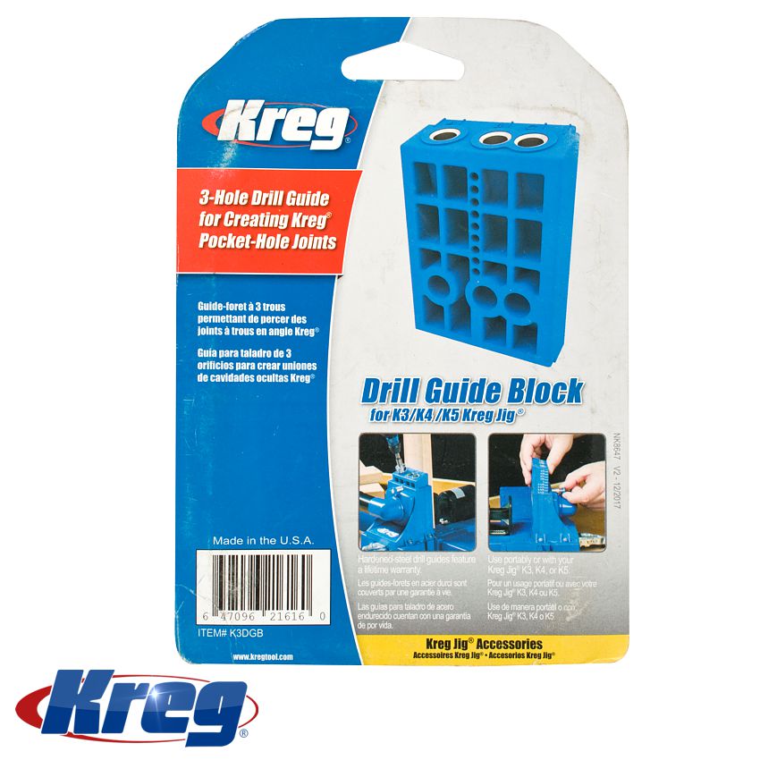 Kreg Drill Guide For K4-K4Ms And K5 Pocket Hole Systems