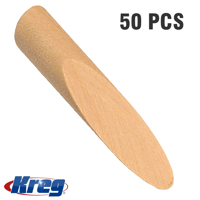 Kreg Paint Grade Wooden Plugs 50Pc