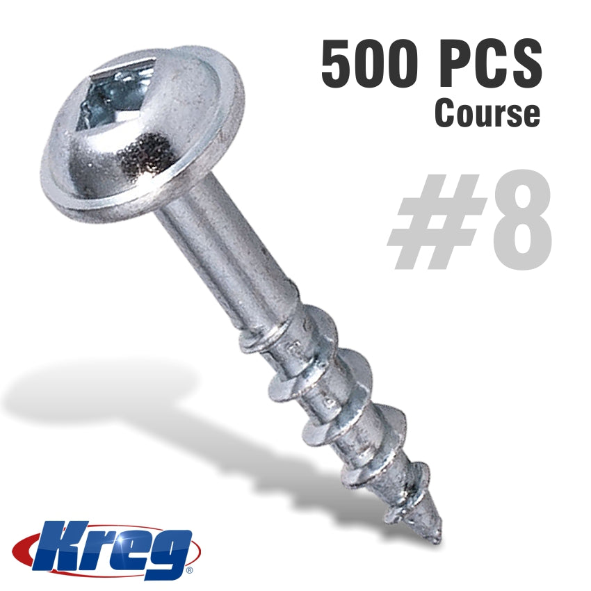 Kreg Pocket Hole Screws 1' Coarse -500Ct