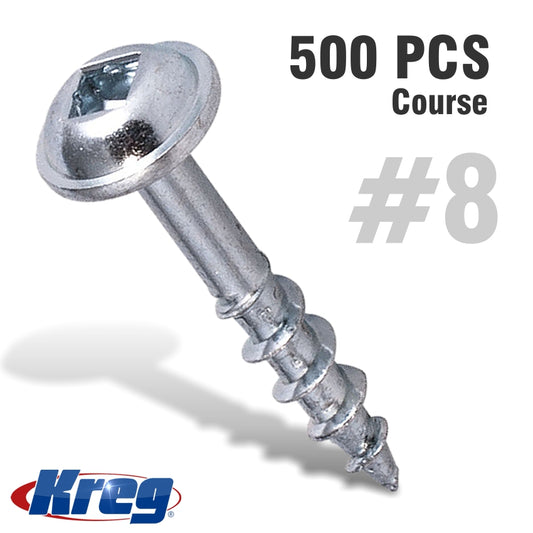 Kreg Pocket Hole Screws 1' Coarse -500Ct