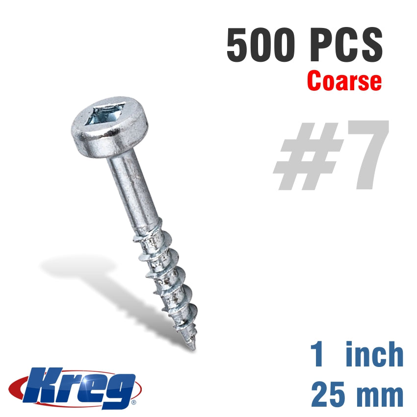 Kreg Wood Screw 1' Coarse 500Ct