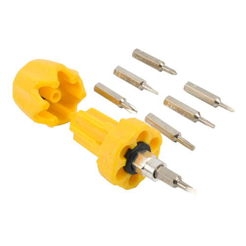 Screwdriver Set 6 In 1 Stubby Each