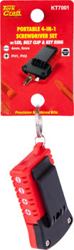 Portable 4-In-1 Screwdriver Set Ph/Sl With Led
