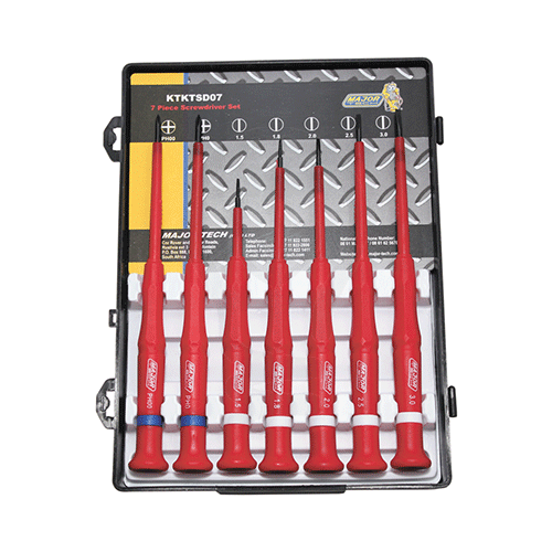 Major Tech Screwdriver Vde Electronic 7 Piece Set
