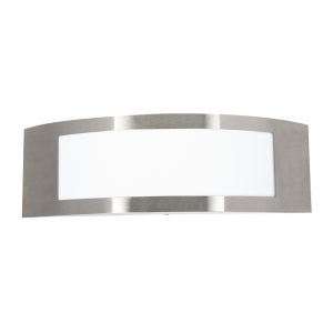 Brightstar L046 Stainless Steel Outdoor Wall Bracket with White Polycarbonate Cover