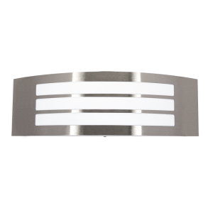 Brightstar L047 Outdoor Stainless Steel Wall Bracket with White Polycarbonate Cover, IP44