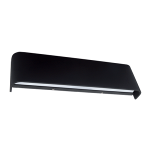 Brightstar L072 Black 9W LED Outdoor Light with Opal Polycarbonate (4000K, IP54)