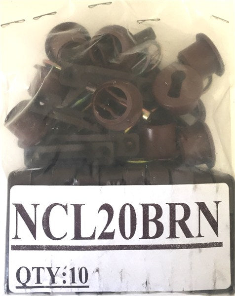 Lock Cupboard Lock Plastic Brown 1 Key Nc/20Brn