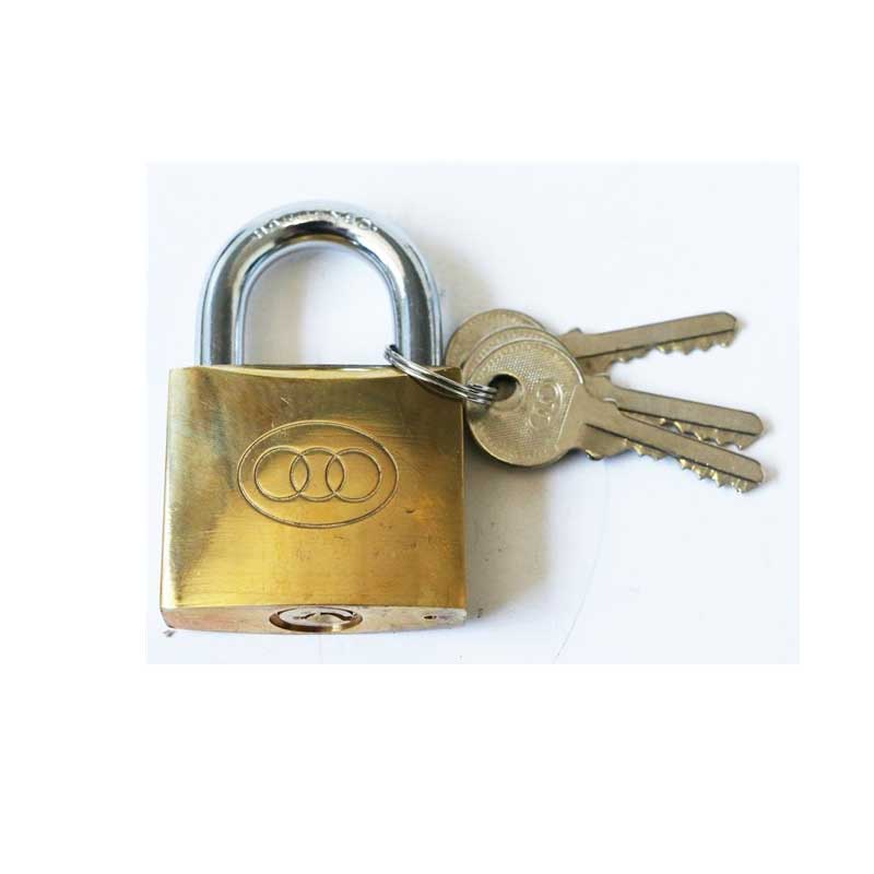 Lock Padlock Tricircle Brass 38Mm K/Alike 264Ka