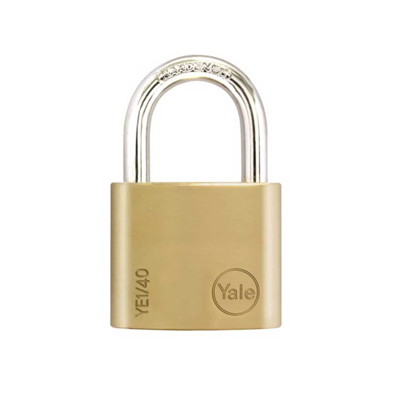 Padlock Solid Br 30Mm Yale Blister Ye1/30/115/1