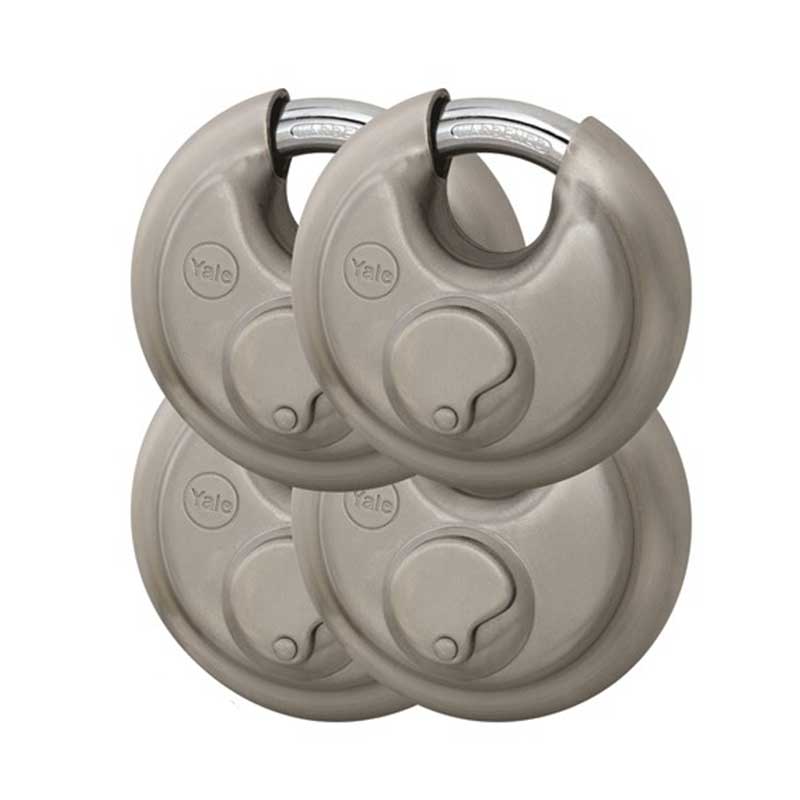 Padlock Discus 70Mm Quad Yale Blister Ye130/70/165/4