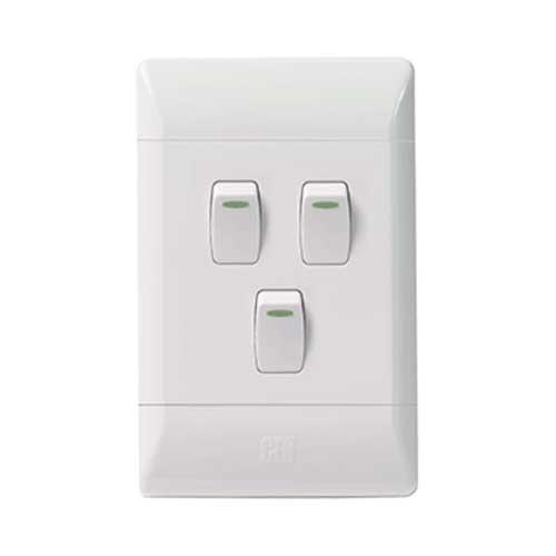 Cbi Pvc 3 Lever 1 Way Light Switch