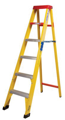 Stepladder A Frame F/Glass Industrial 6 Step 1.8Mt (115Kg) M