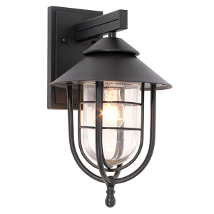 Brightstar L258 Black Die-Cast Aluminium Down Facing Outdoor Lantern (IP44, 1 x 60W ES)