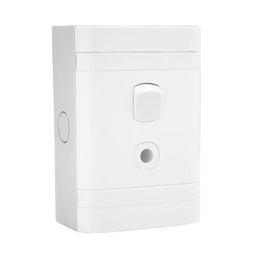 Lesco Surface Box - Isolator 20A 2 Pole + Cg