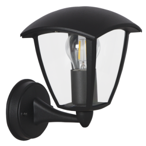 Brightstar L360 Black Up Facing 4-Panel Outdoor Lantern (IP44)