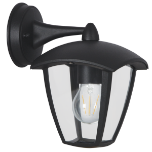 Brightstar L361 Black Die Cast Aluminium Down Facing Outdoor Lantern (IP44, 1 x 11W ES/LED)