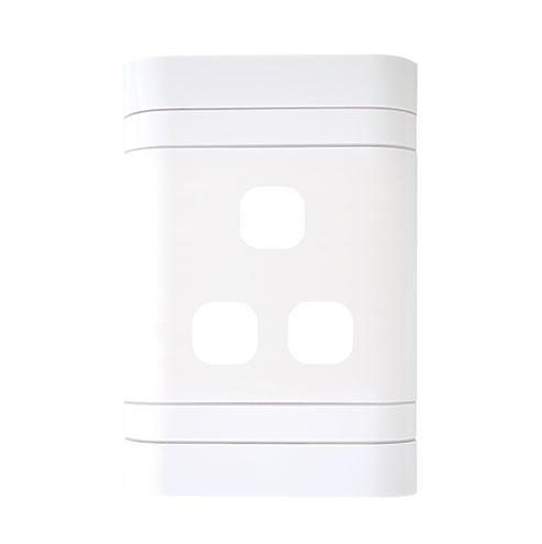 Lesco Cover Strip - 3 Lever Grid Cover Plate - Rectangle