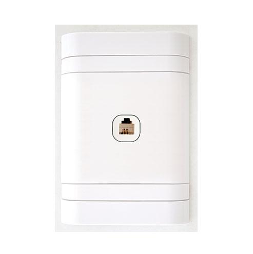 Lesco Cover Strip, 1 Way Telephone Socket - Rectangle