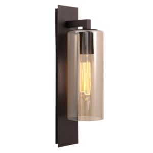 Brightstar L510 Coffee Down-Facing Metal Outdoor Lantern with Amber Glass (IP44)