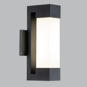 Brightstar L531 Black 9W LED Outdoor Wall Light (4000K, 700 Lumen, IP54)