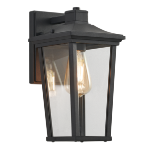 Brightstar L535 Black Metal Outdoor Lantern with Clear Glass (IP54)