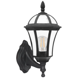 Brightstar L568 Black 6-Panel Up Facing IP44 Outdoor Lantern