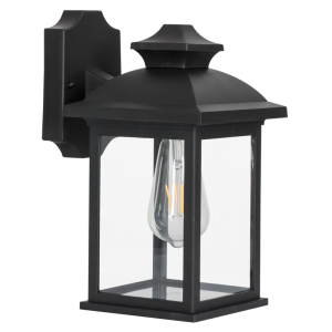 Brightstar L570 Black 4-Panel Down Facing Outdoor Lantern (IP44)