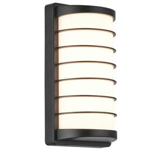 Brightstar L588 Black 22W LED Outdoor Light with Opal PC Cover (3000K, 1400 Lumen, IP65)