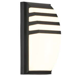 Brightstar L592 Black 22W LED Outdoor Light with Opal PC Cover (3000K, 1320 Lumen, IP65)