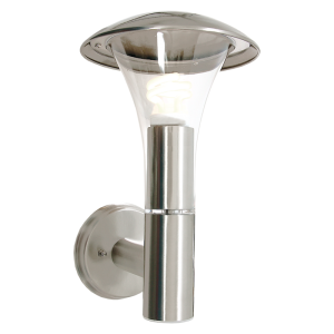 Brightstar L603 Stainless Steel Outdoor Lantern with Clear Polycarbonate Cover, IP44