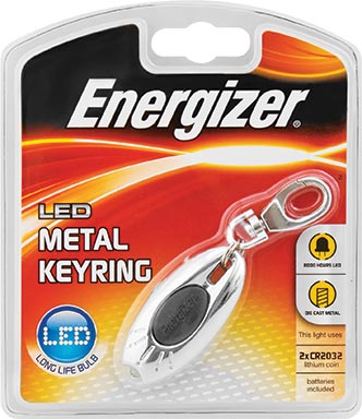 Energizer Hi-Tech Led Key Ring (Moq 12 - 2 Preloaded Clip Strips)