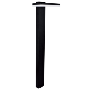 Brightstar LFL012 Black 12W LED Outdoor Light with Die Cast Aluminium and Opal Polycarbonate (4000K, 1000 Lumen, 800mm Height)
