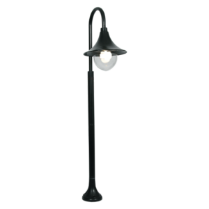 Brightstar LFL017 Black 1.2m Aluminium Outdoor Standing Lantern (IP44, 60W ES)