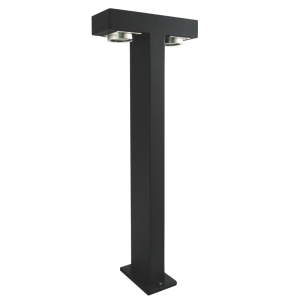 Brightstar LFL031 Black 10W LED Outdoor Standing Lantern (3000K, 700 Lumen, IP65)