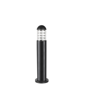 Brightstar LFL040 Black 600mm PVC Bollard Light with Clear PC Cover (IP44, 11W ES/LED Compatible)