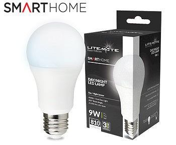 Led Litemate A60 9W E27 Day/Night Sensor