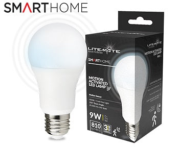 Led Litemate A60 9W E27 Motion Sensor