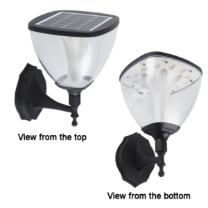 Brightstar LS030 Black Outdoor LED Solar Light with Motion Sensor (3000K-6000K, IP54)